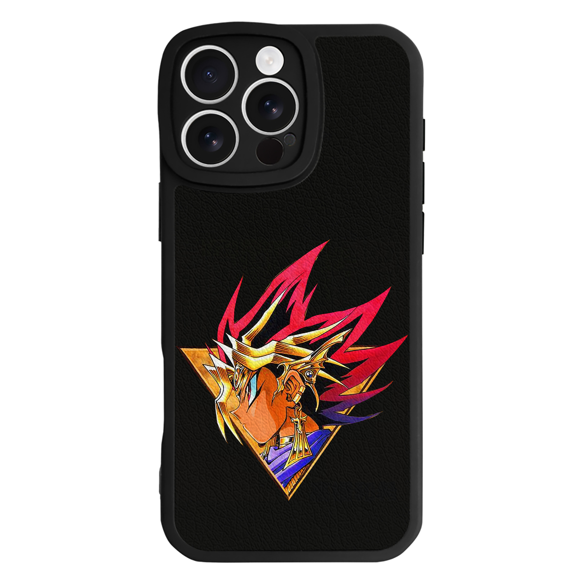 （画像用） 遊☆戯☆王 Yu-Gi-Oh! 【iPhone 16シリーズ対応】シリコンスマホケース（レザー調） 材質：シリコン